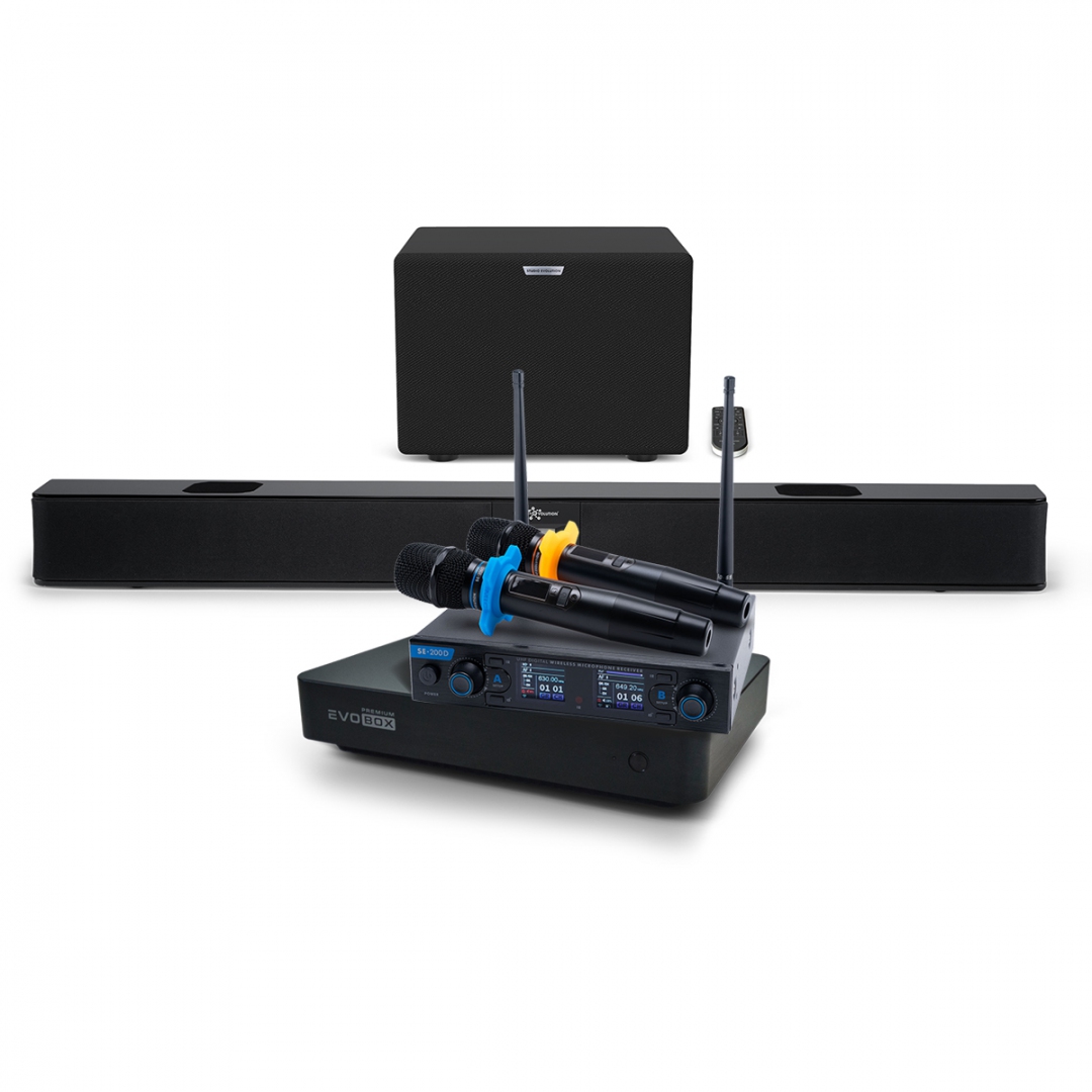 Hi-End караоке-система EVOBOX Premium + EvoSoundBar (саундбар с караоке) в Благовещенске