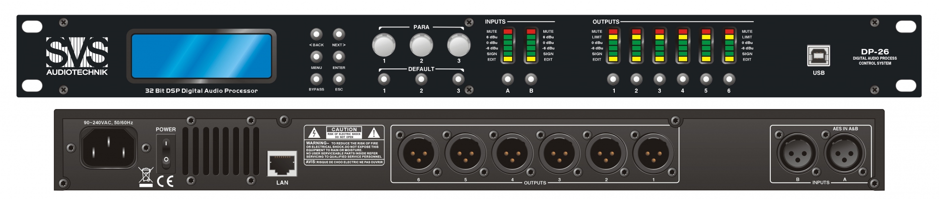 SVS Audiotechnik DP-26 Цифровой процессор: 2 входа 6 выходов в Благовещенске