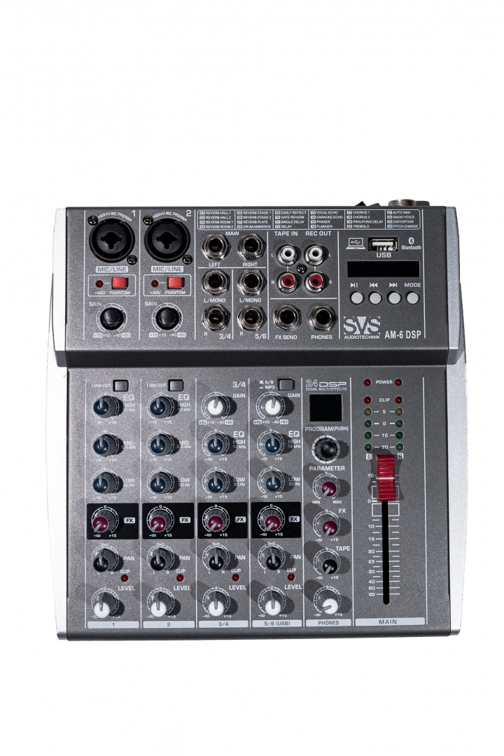 SVS Audiotechnik mixers AM-6 DSP Микшерный пульт аналоговый, 6-канальный SVS Audiotechnik mixers в Благовещенске