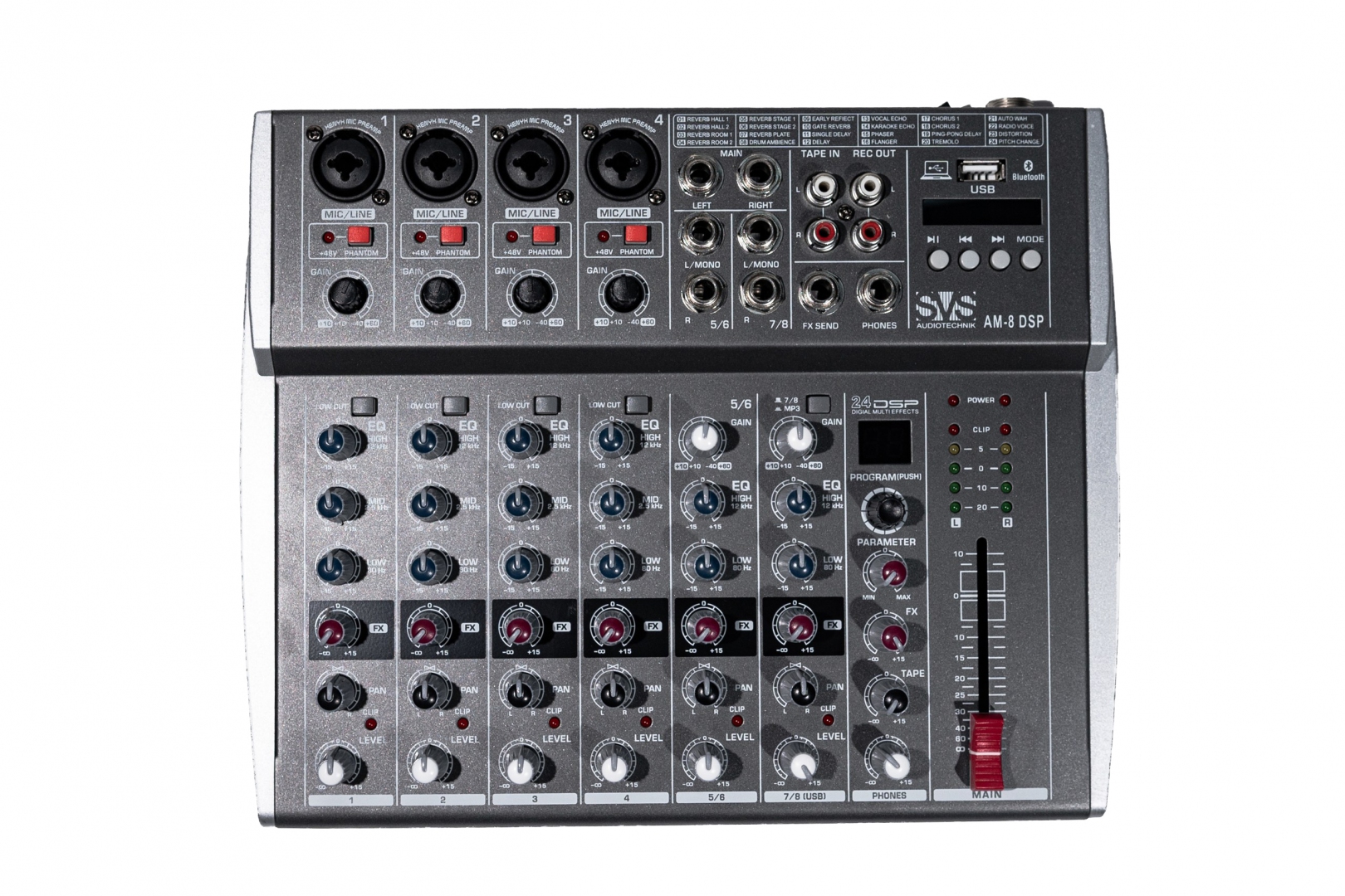 SVS Audiotechnik mixers AM-8 DSP Микшерный пульт аналоговый, 8-канальный в Благовещенске